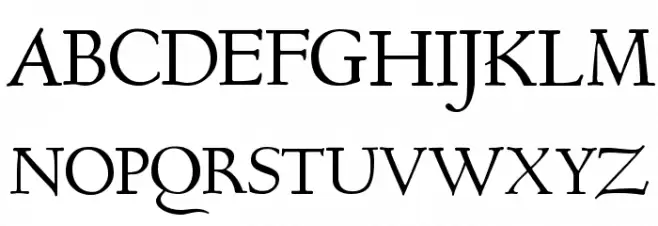 GoudyHundred Font UPPERCASE