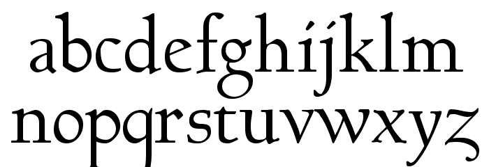 GoudyHundred Font LOWERCASE