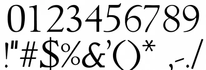 GoudyItalienSOpti-Light Font OTHER CHARS