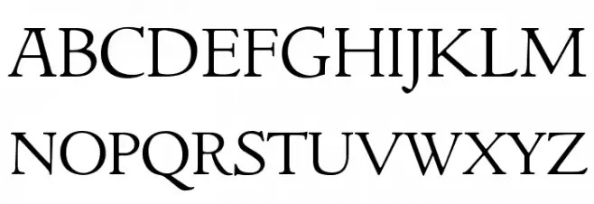 GoudyItalienSOpti-Light フォント 大文字