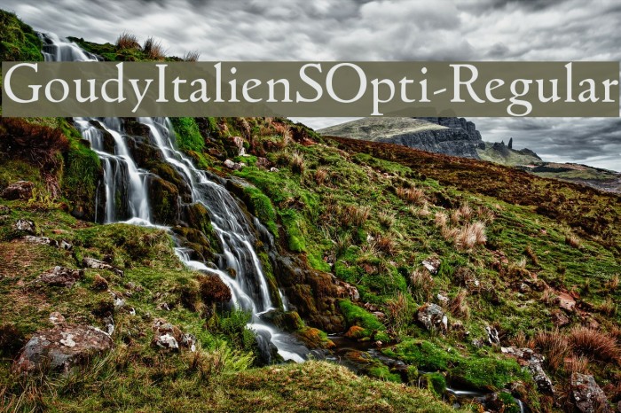 GoudyItalienSOpti-Regular Font examples