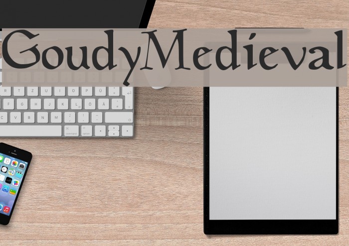 GoudyMedieval Caratteri examples