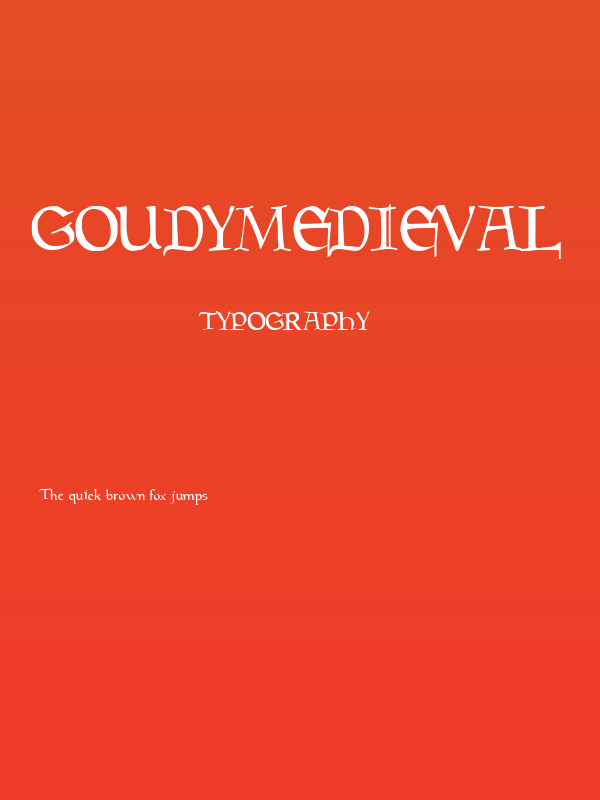 GoudyMedieval Poster