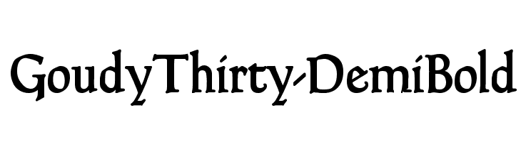 GoudyThirty-DemiBold  Frei Schriftart Herunterladen