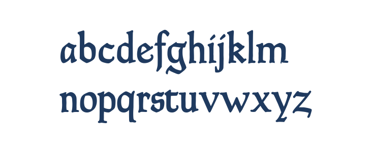 GoudyThirty-DemiBold Lowercase