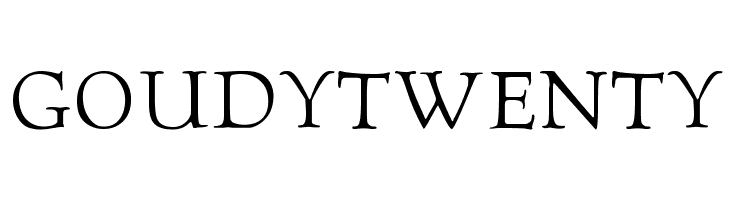 GoudyTwenty  font caratteri gratis
