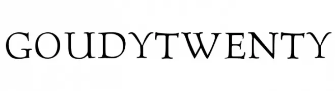 GoudyTwenty  フリーフォントのダウンロード