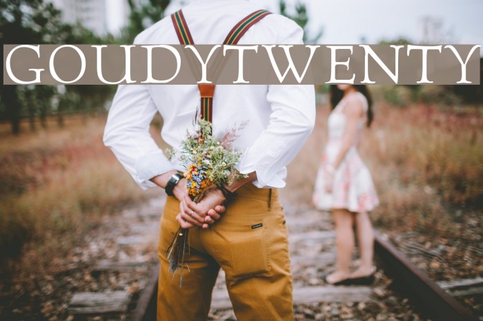 GoudyTwenty Font examples