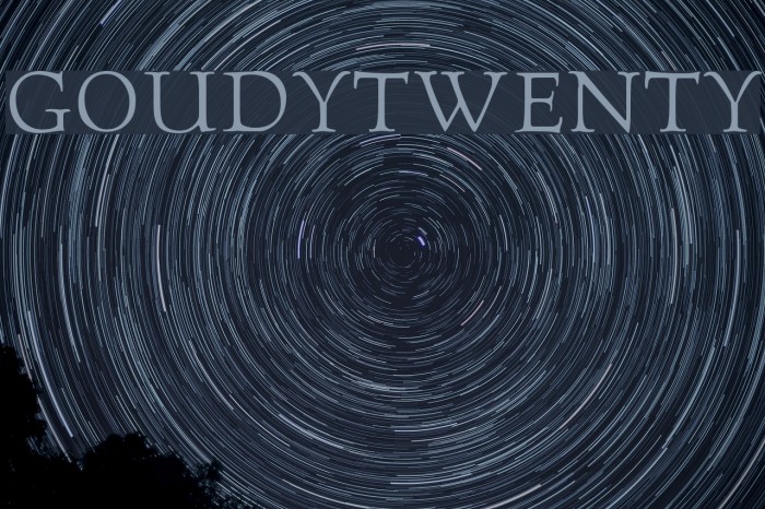GoudyTwenty Font examples