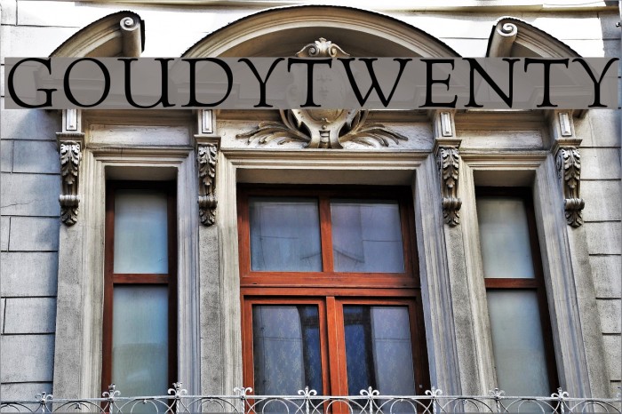 GoudyTwenty Font examples
