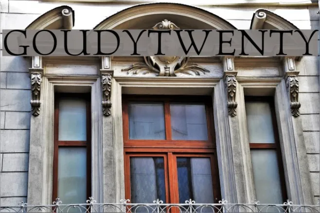 GoudyTwenty Example 3
