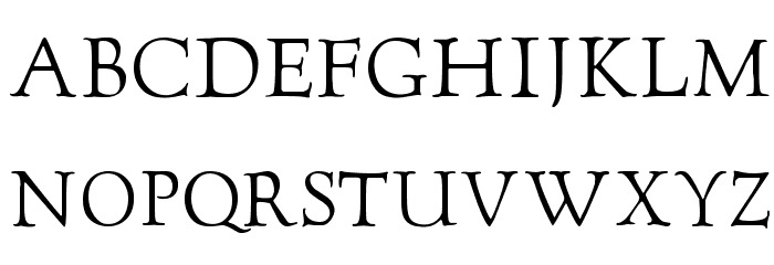 GoudyTwenty Font LOWERCASE