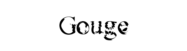 Gouge Шрифта