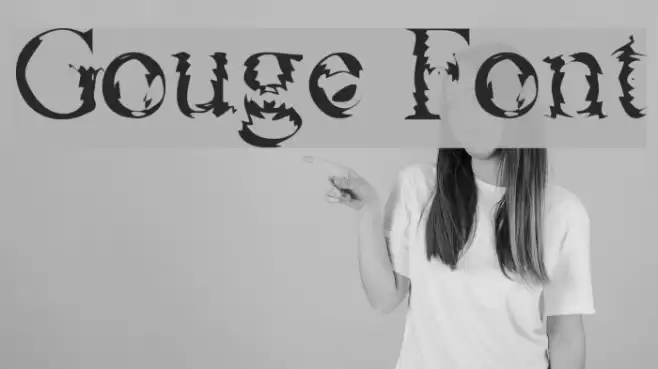 Gouge Шрифта examples