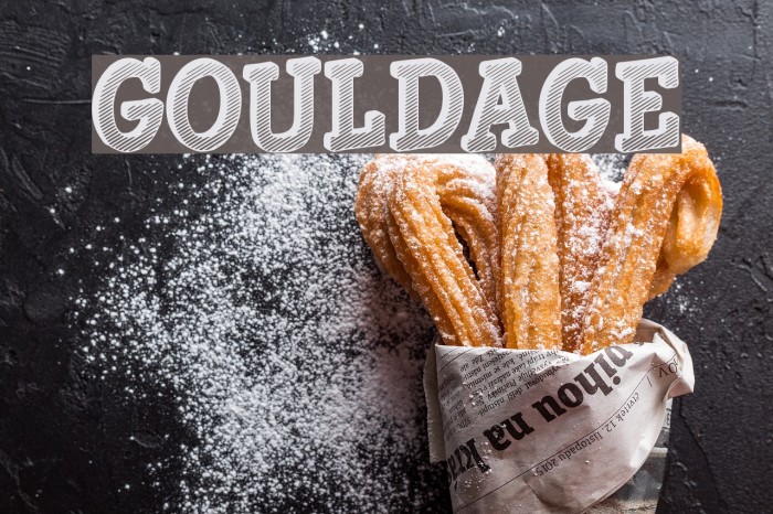 Gouldage Font examples