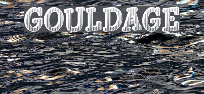 Gouldage Font examples