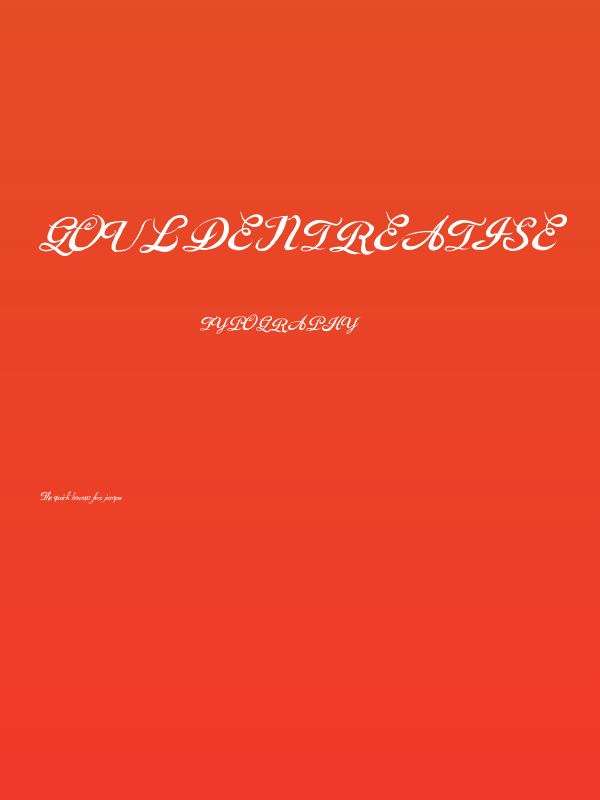 GouldenTreatise Poster