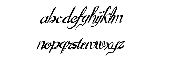 GouldenTreatise Font LOWERCASE