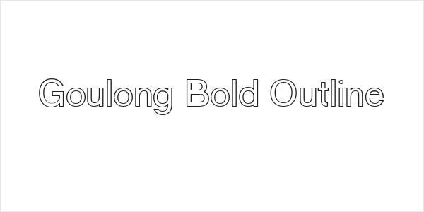 Goulong Bold Outline Logo