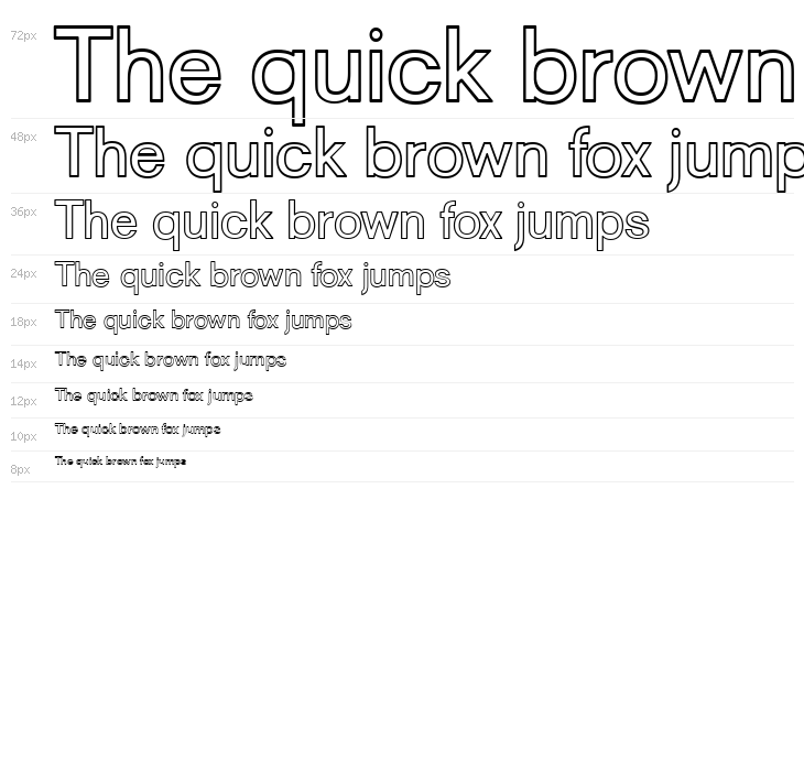 Goulong Bold Outline Waterfall