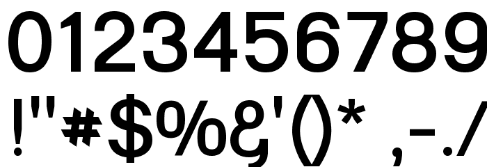 Goulong Bold Font OTHER CHARS