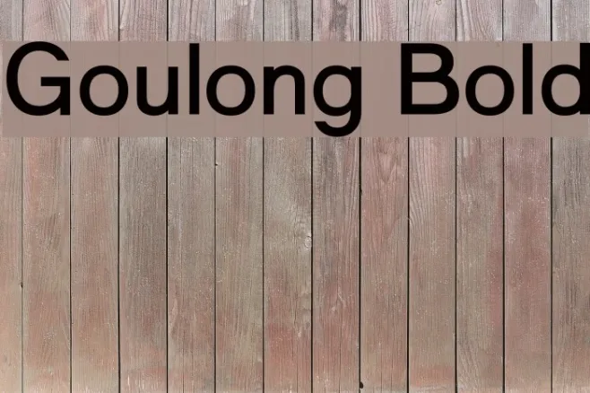 Goulong Bold Example 2