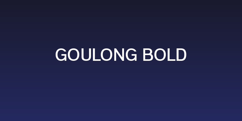 Goulong Bold Social Header