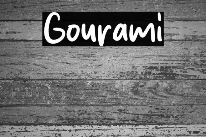 Gourami Font examples