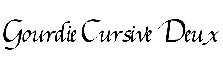Gourdie Cursive Deux Font