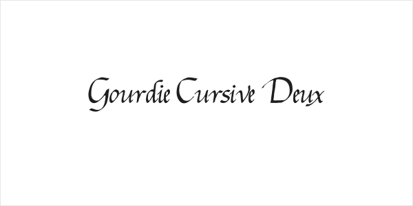 Gourdie Cursive Deux Logo