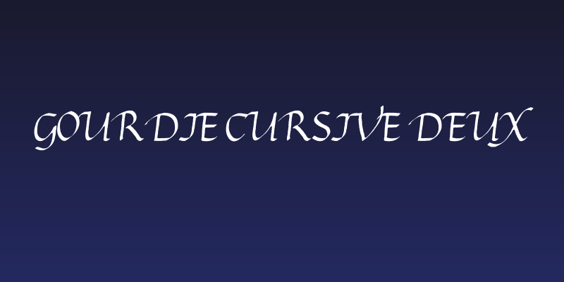 Gourdie Cursive Deux Social Header