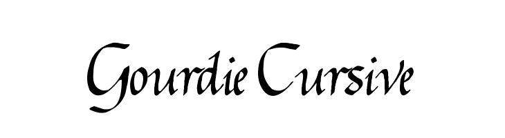 Gourdie Cursive  Free Fonts Download