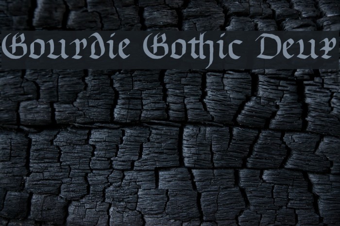 Gourdie Gothic Deux Font examples