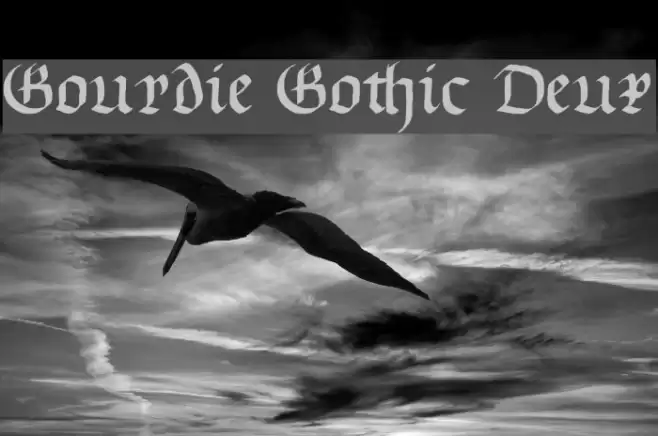 Gourdie Gothic Deux Font examples
