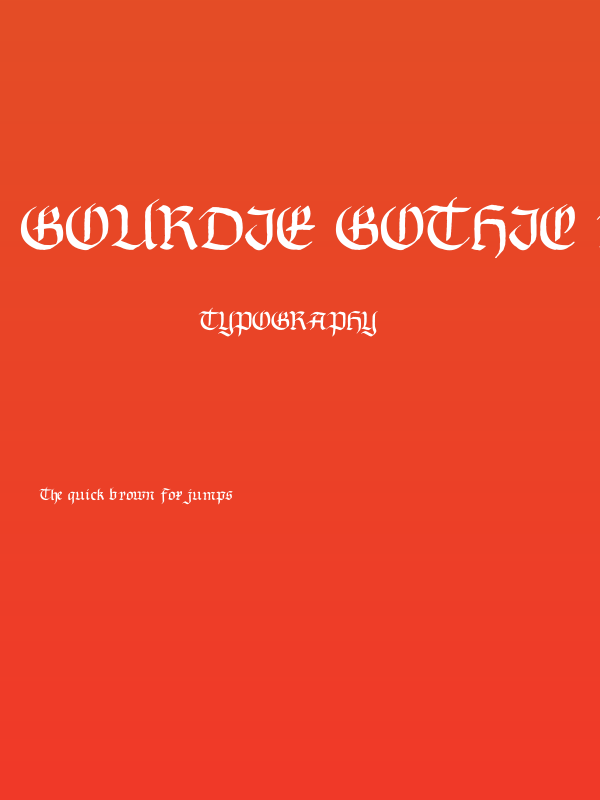 Gourdie Gothic Deux Poster