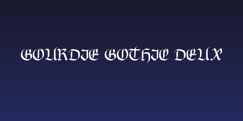 Gourdie Gothic Deux Social Header