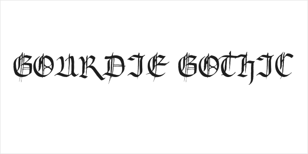 Gourdie Gothic Logo