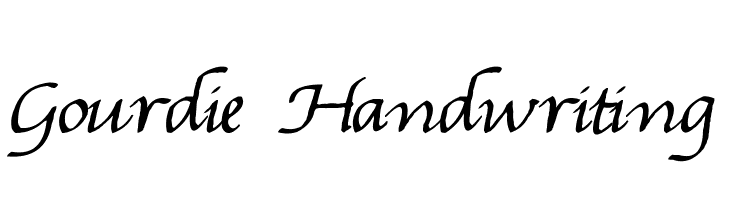 Gourdie Handwriting  नि: शुल्क फ़ॉन्ट्स डाउनलोड