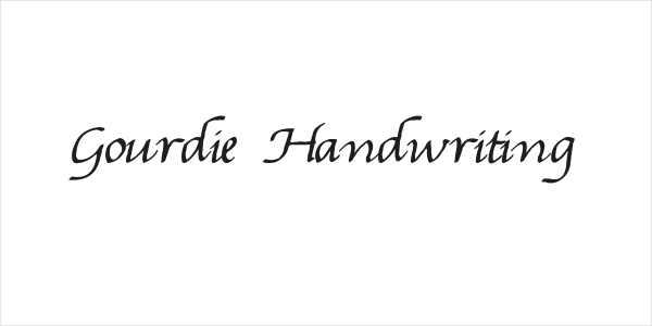 Gourdie Handwriting Logo