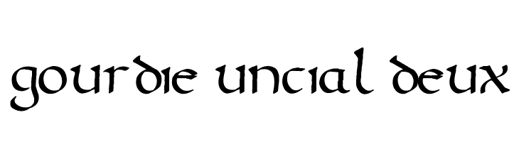 Gourdie Uncial Deux  les polices de caractères gratuit tlcharger