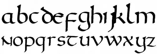 Gourdie Uncial Deux خط أحرف كبيرة