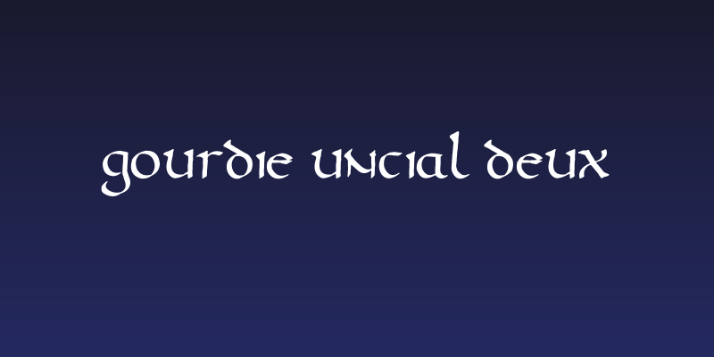 Gourdie Uncial Deux Social Header