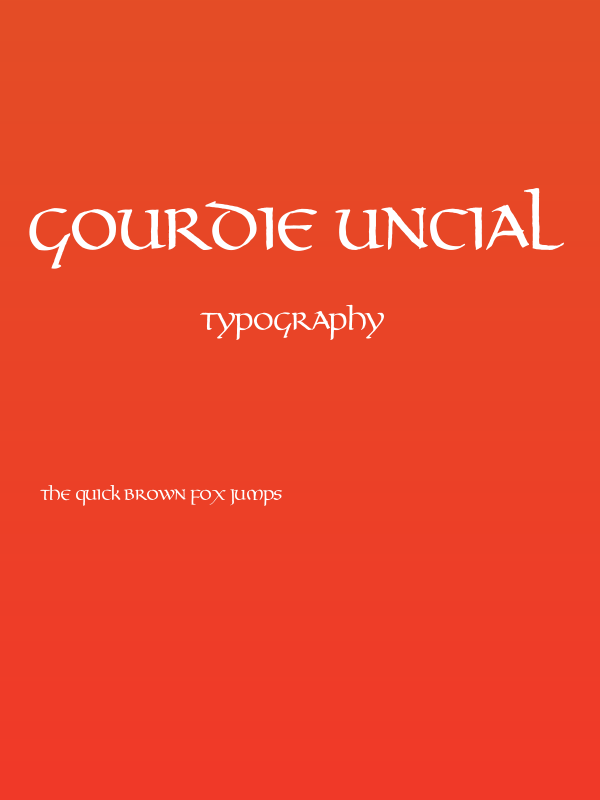 Gourdie Uncial Poster
