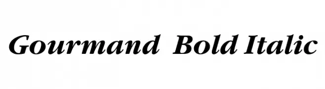 Gourmand  Bold Italic  Fuentes Gratis Descargar