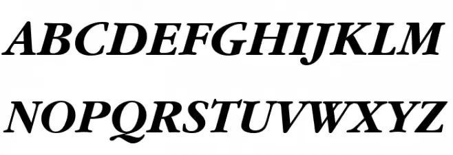 Gourmand  Bold Italic フォント 大文字