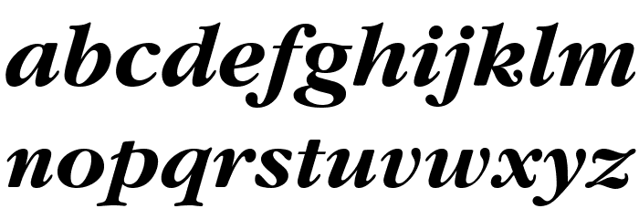 Gourmand Bold Italic Font LOWERCASE
