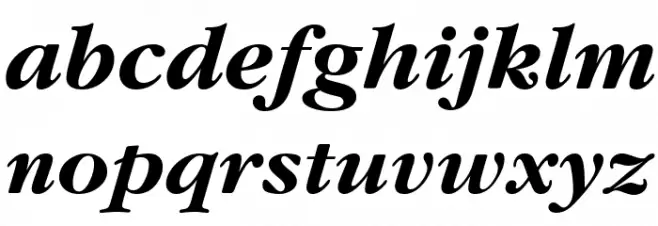 Gourmand  Bold Italic フォント 小文字
