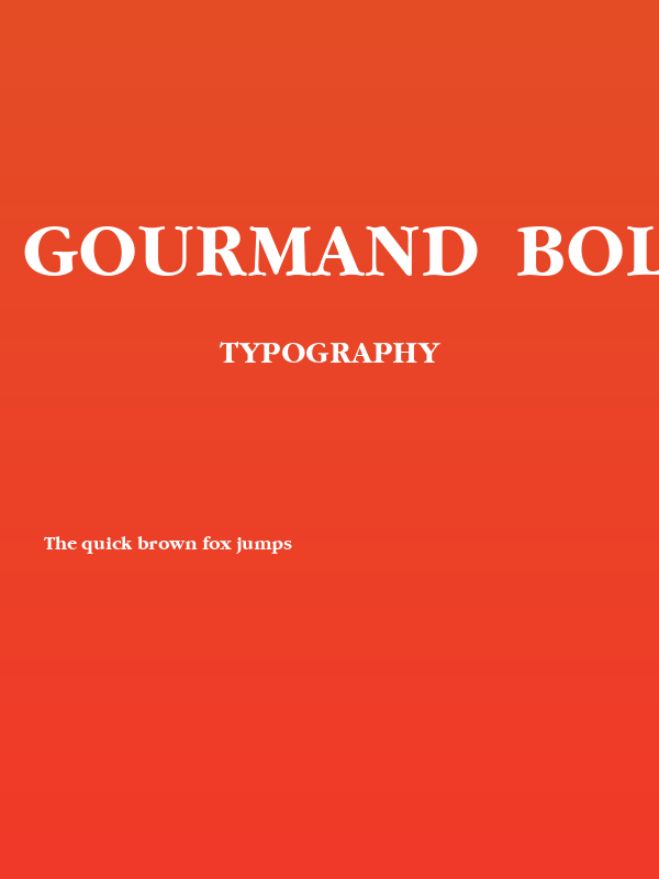 Gourmand  Bold Poster