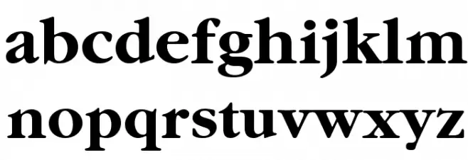 Gourmand  Bold फ़ॉन्ट लोअरकेस