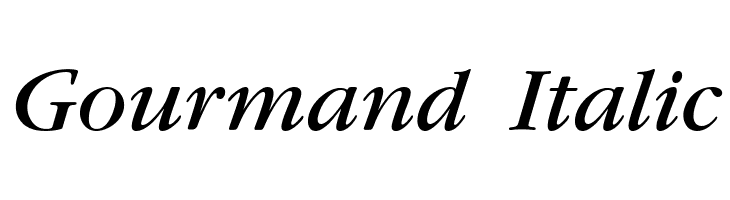 Gourmand Italic Font